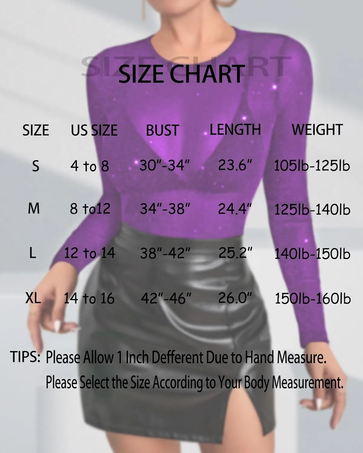Allchic Glitter Sheer Mesh Tops for Women Long Sleeve Blouses Club T Shirts