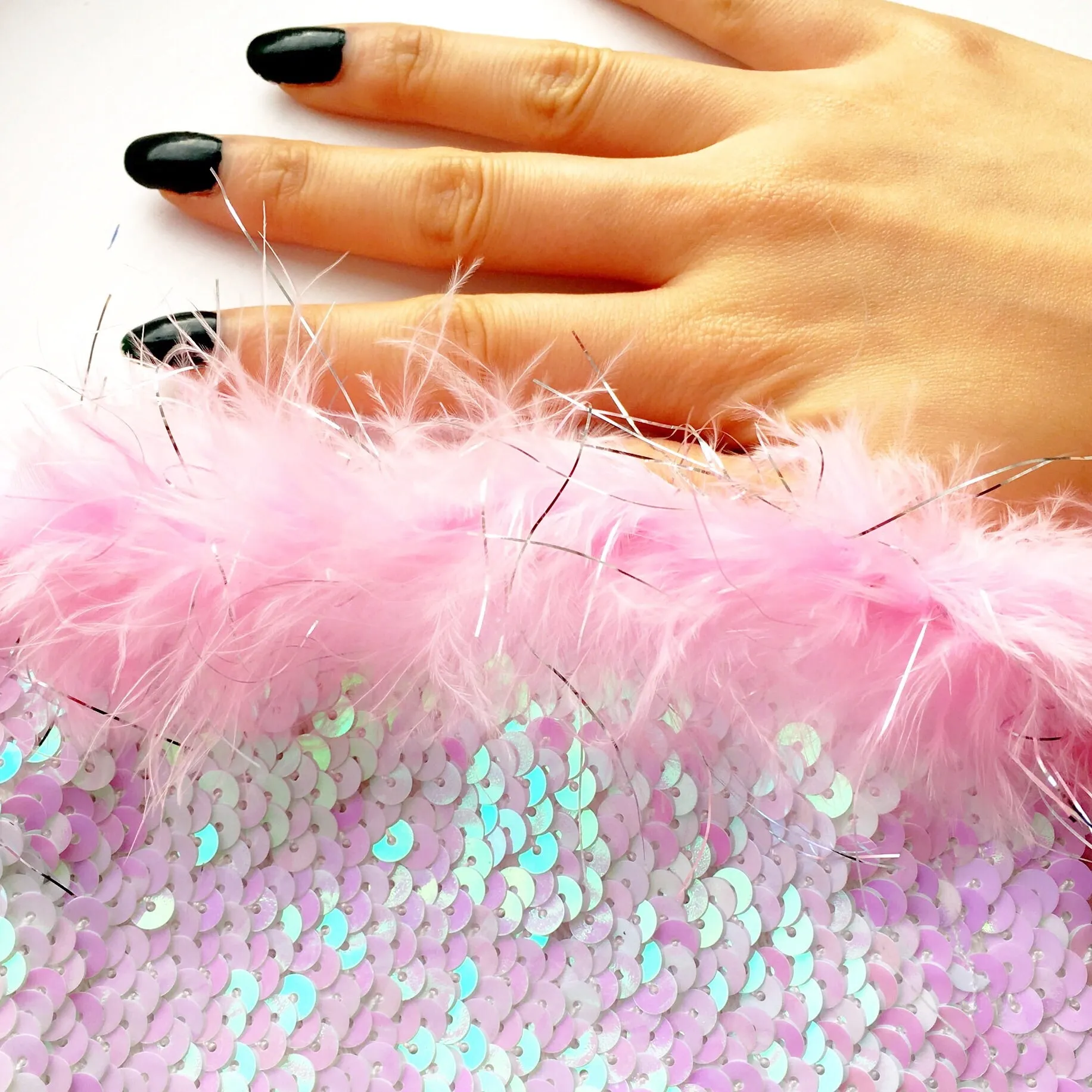 BRIA SEQUINS STRETCHY TUBE TOP