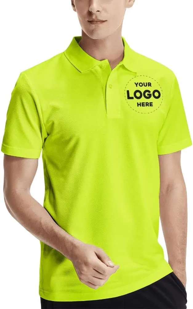 Custom Polo Shirts for Business & Leisure - Customizable, Print Personalized Logo, Team Golf Apparel, Corporate Wear