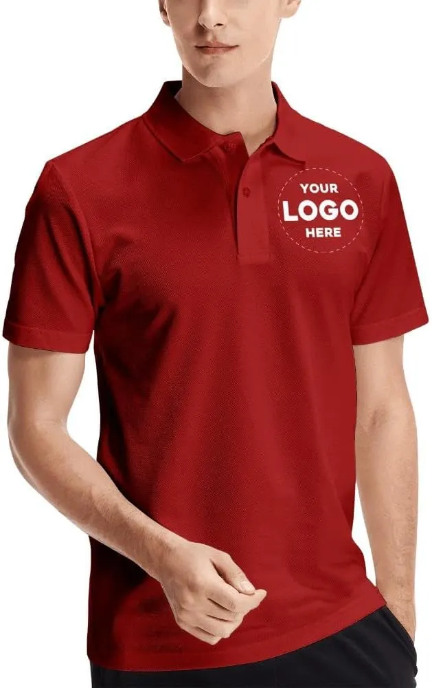 Custom Polo Shirts for Business & Leisure - Customizable, Print Personalized Logo, Team Golf Apparel, Corporate Wear