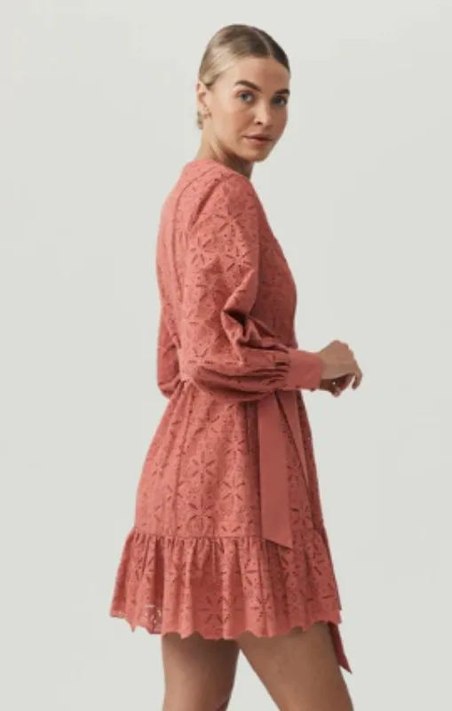 MOS - Sara Lace Mini Dress - Sangria