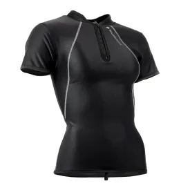Sharkskin Chillproof Short Sleeve Chest Zip Top - Women