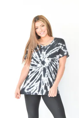 Spiral Tie Dye SS Top