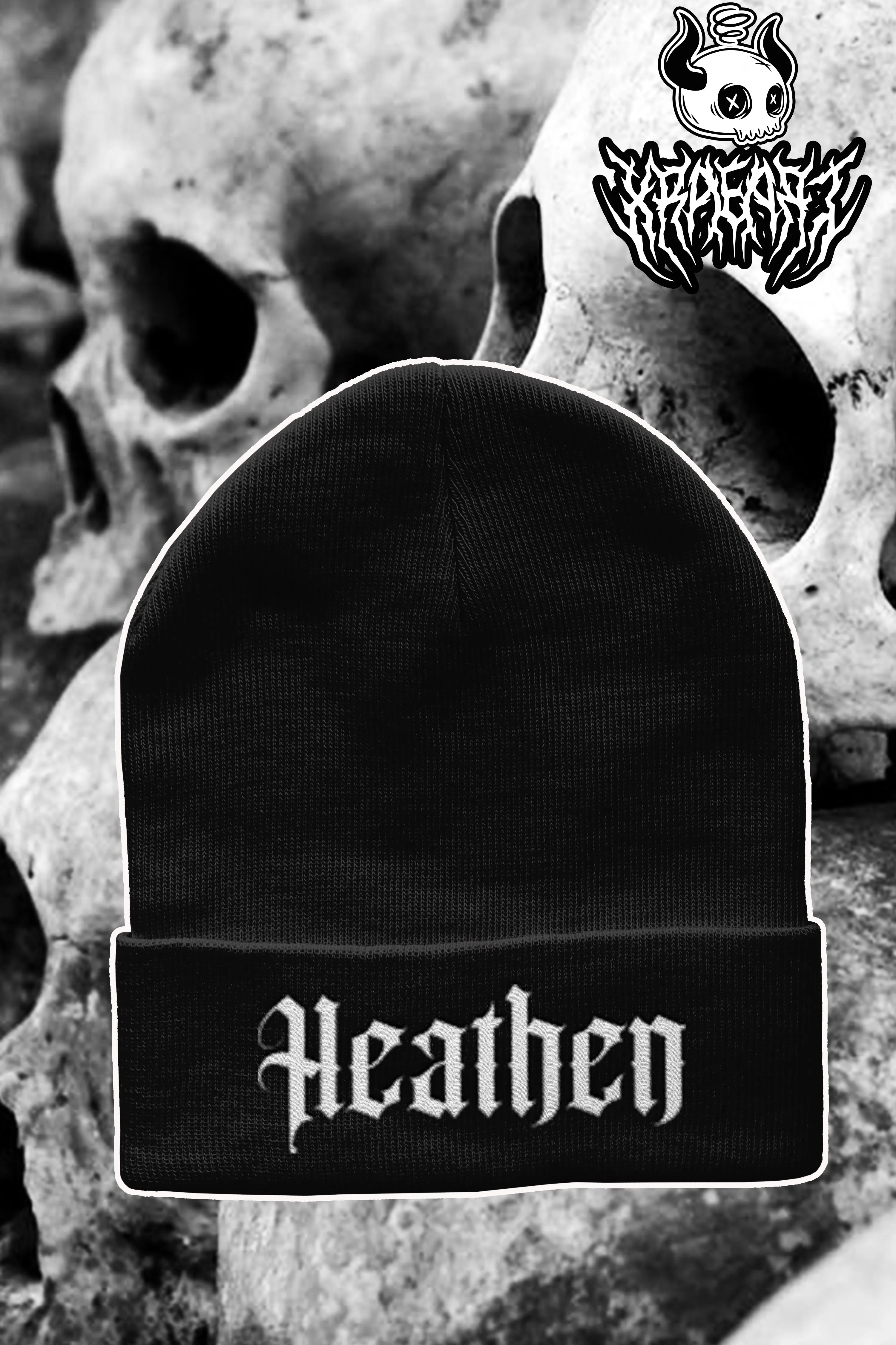 THE ORIGINAL "HEATHEN" Embroidered Beanie