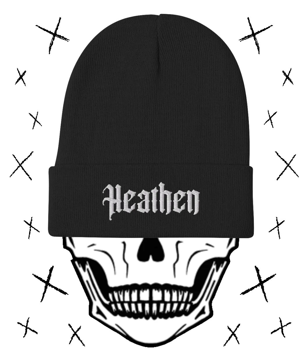 THE ORIGINAL "HEATHEN" Embroidered Beanie