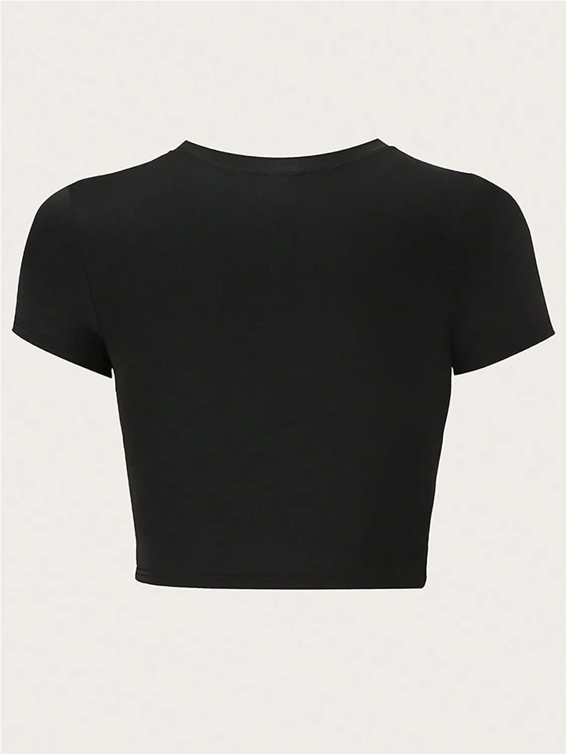 Verdusa Women's Y2K Baby Tees for Women Graphic Crop Tops 90s T-Shirt Vintage Outfit